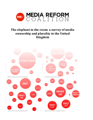 The Elephant in the Room – A Survey of Media Ownership and Plurality in the UK (2014)